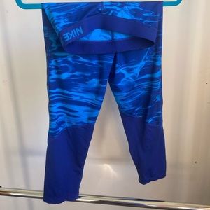 Blue Nike Pro Leggings Size Small